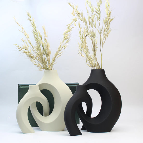 Vaso Decorativo "Abraço" – Conjunto de Vasos Modernos