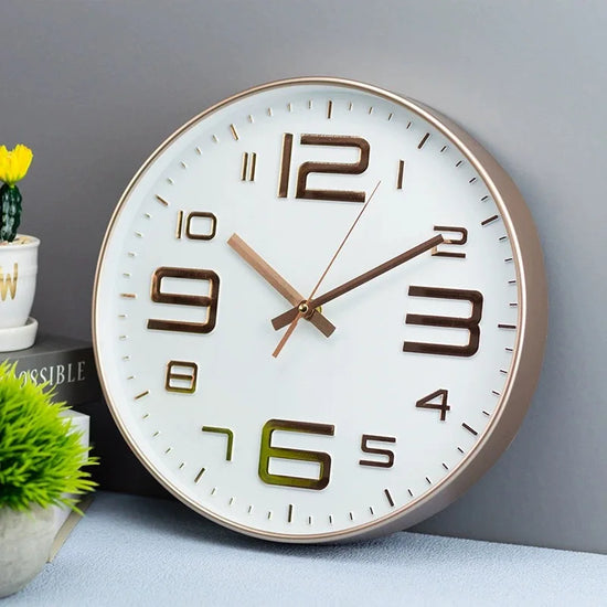 Relógio de Parede Moderno e Silencioso – Design Minimalista para Quarto e Sala